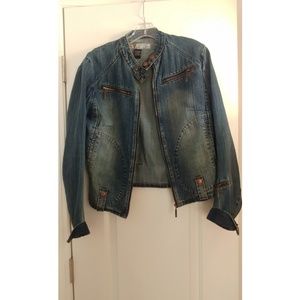 Mecca Femme Jean Motorcycle Jacket Large
